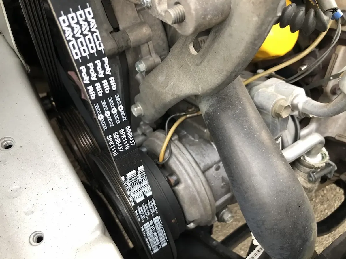 Serpentine drive belt replacement at Beacon Auto Care San Mateo