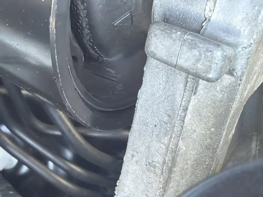 Torn engine motor mount — noise diagnosis at Beacon Auto Care San Mateo